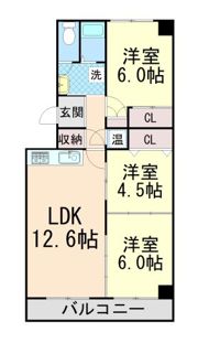緑地公園リッツハウスの間取り画像