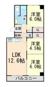 緑地公園リッツハウスの間取り画像