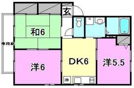 ルミナス北久米1の間取り画像