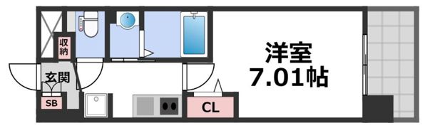 Luxe大阪城南の間取り画像