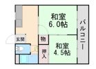 荒木グリーンコーポの間取り画像