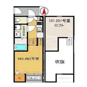 アネックス萩野町Ⅰの間取り画像
