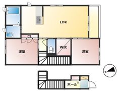 クレセオ B棟の間取り画像