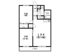 ドミールサニー長尾の間取り画像