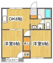 ハイツ冨貴の間取り画像