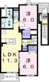 サンライズ野田 Ⅲの間取り画像