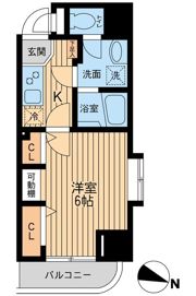 HF関内レジデンスの間取り画像