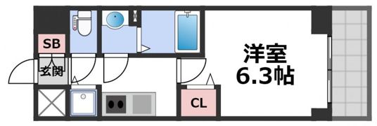 プレサンス高津公園ディオの間取り画像