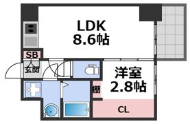 フロンティアタワー九条Iの間取り画像