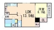 コーポ緑地の間取り画像