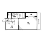 アンプルール クラージュ コリーヌシャンⅠの間取り画像