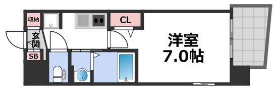 Luxe大阪城南の間取り画像