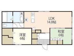 BORIKIしののめ和の間取り画像