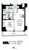 アイル プレミアム亀戸ノースの間取り画像