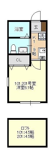 ベイルーム追浜の間取り画像
