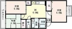 橋内ハイツの間取り画像