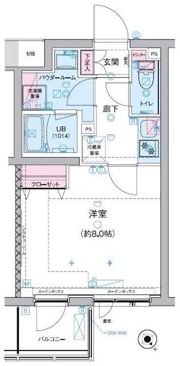 GENOVIA三軒茶屋 green veilの間取り画像