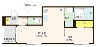 レフジアコート平野の間取り画像