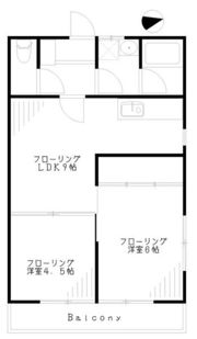 北斗マンションの間取り画像