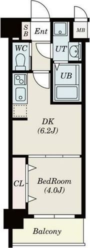 Alivis北梅田の間取り画像