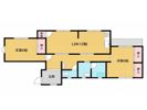 西大寺中マンションの間取り画像