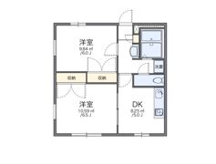 レオパレスフラワー開成の間取り画像