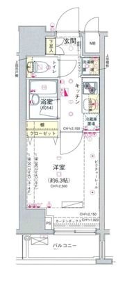 コンシェリア新宿North－Oneの間取り画像