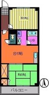 中洲ハイツの間取り画像