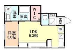 グランディール下赤江Ⅰの間取り画像