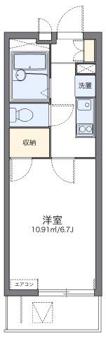 レオパレスオレンジの木の間取り画像