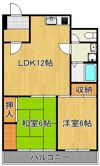 ハニーハイツ三萩野の間取り画像