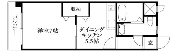 ベルエアー樽味の間取り画像