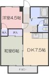 メゾンカルム富田B棟の間取り画像