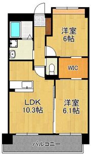 ヒルクレスト片野グランデIの間取り画像