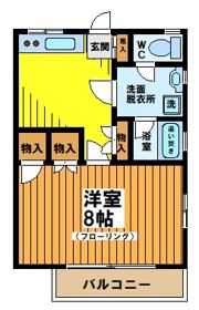 シャトル浜田山Ⅱの間取り画像
