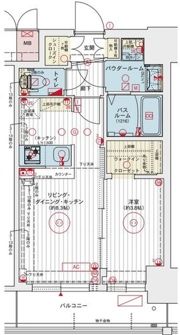 エステムコート大阪オリエンスの間取り画像