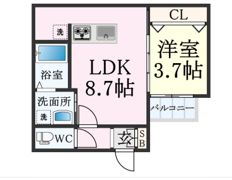 C-GRID脇浜の間取り画像
