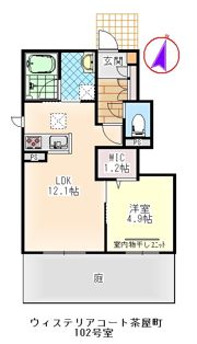 ウィステリアコート茶屋町の間取り画像