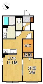 仮）北九州市八幡西区則松7丁目アパート新築工事の間取り画像