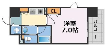 ジュネーゼグラン心斎橋東の間取り画像