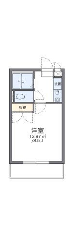 レオパレスラークスパー玉村の間取り画像