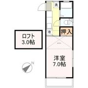 プリンスコート苦竹Bの間取り画像