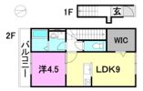 EARL’S COURT北条3 Bの間取り画像