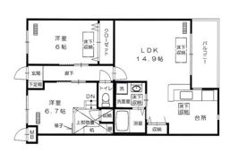 ルネス祇園の間取り画像