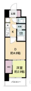 セレニテ難波グランデシュッドの間取り画像