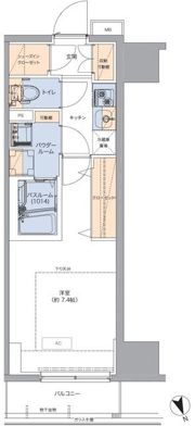 トラディティオ門前仲町の間取り画像