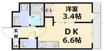 THE GARNET SUITE RESIDENCE 山科WESTの間取り画像