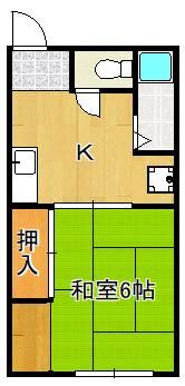 ハイツヒサノの間取り画像