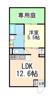 ヴィレッタ城之下の間取り画像