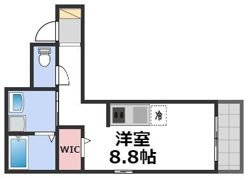 スカイコート鶴橋の間取り画像